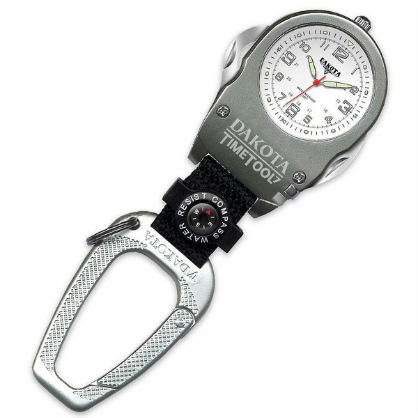 Dakota Watch Company 7973-8 Клипс Мужской Кварц Cеребряный, Нержавеющая сталь