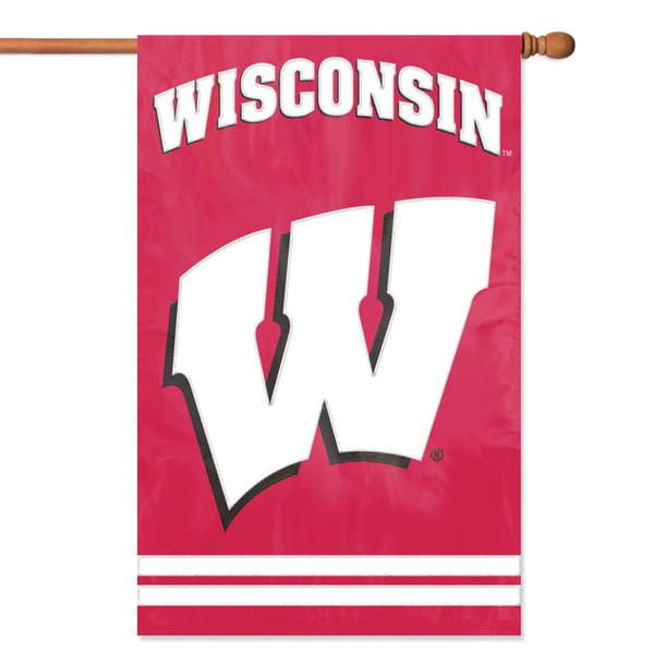 The Party Animal Wisconsin Applique Banner Flag