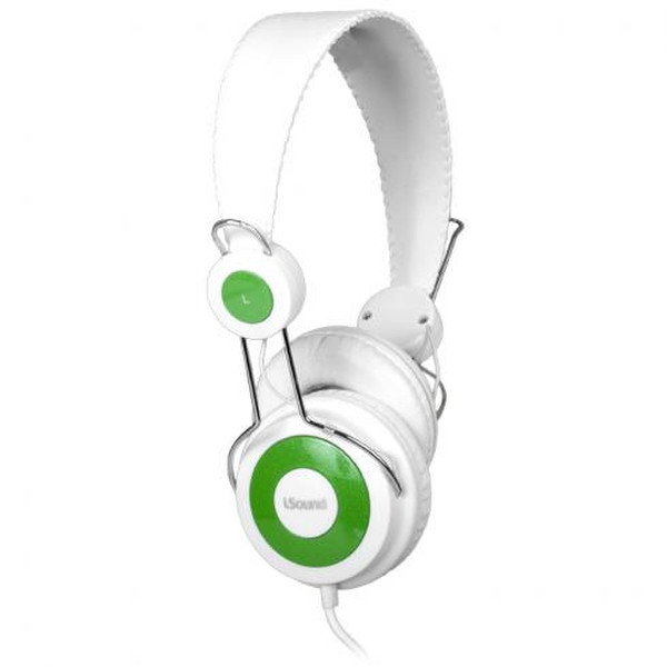 i.Sound DGHP-5505 Binaural Kopfband Grün, Weiß Mobiles Headset