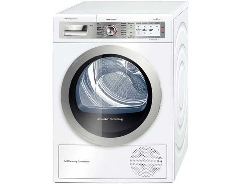 Bosch Maxx WTY8873D freestanding Front-load 8kg A++ Silver,White tumble dryer
