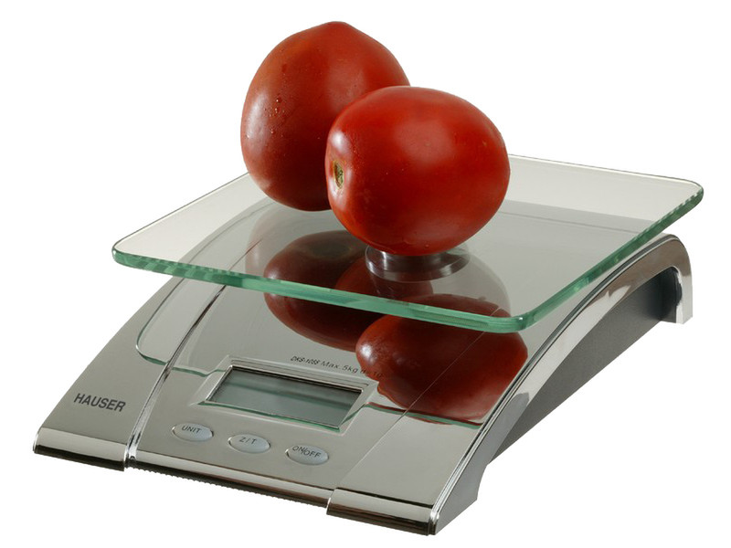 Hauser DKS-1055 Electronic kitchen scale Нержавеющая сталь кухонные весы