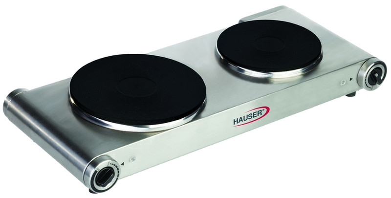 Hauser HP-231S Tabletop Sealed plate Stainless steel hob