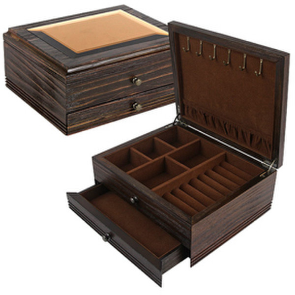 Quality Importers JBQ-RL901 Wood jewelry box