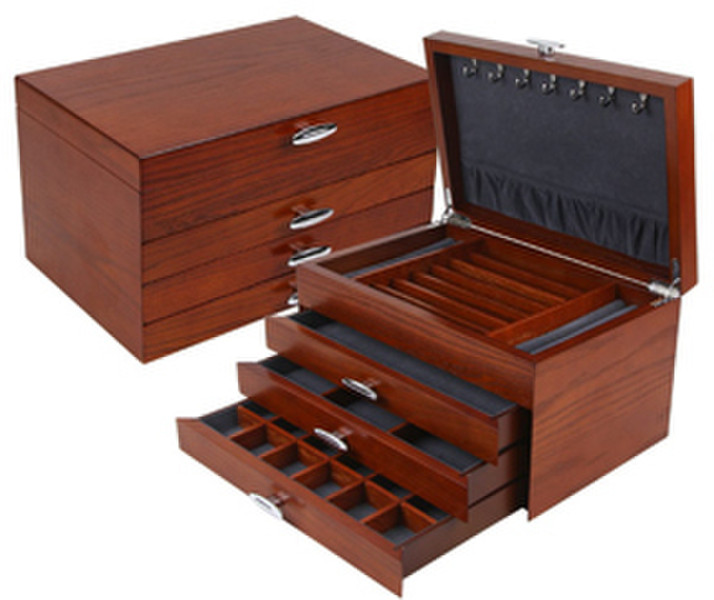 Quality Importers JBQ-SA107 Wood jewelry box