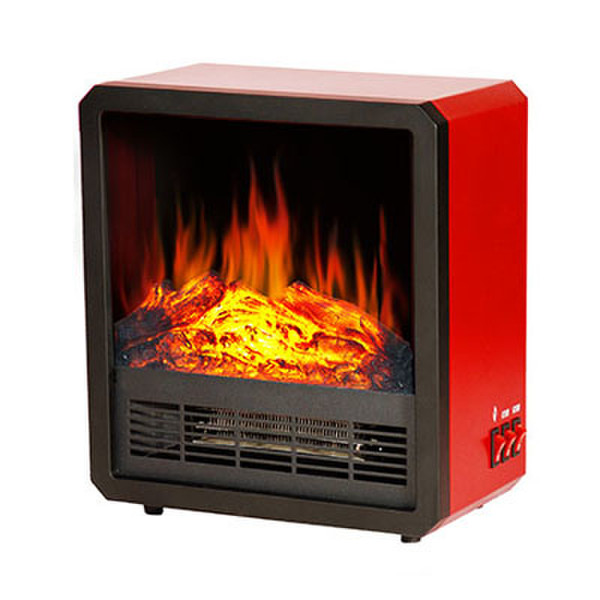 Lofty Camden Freestanding fireplace Electric Black,Red