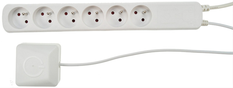 Solight PP101 6AC outlet(s) 230V 2m White surge protector