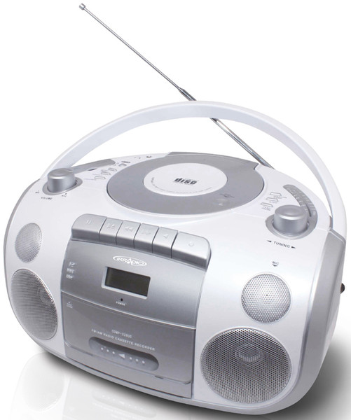 Irradio CDMP 328UC 30W Silver,White CD radio