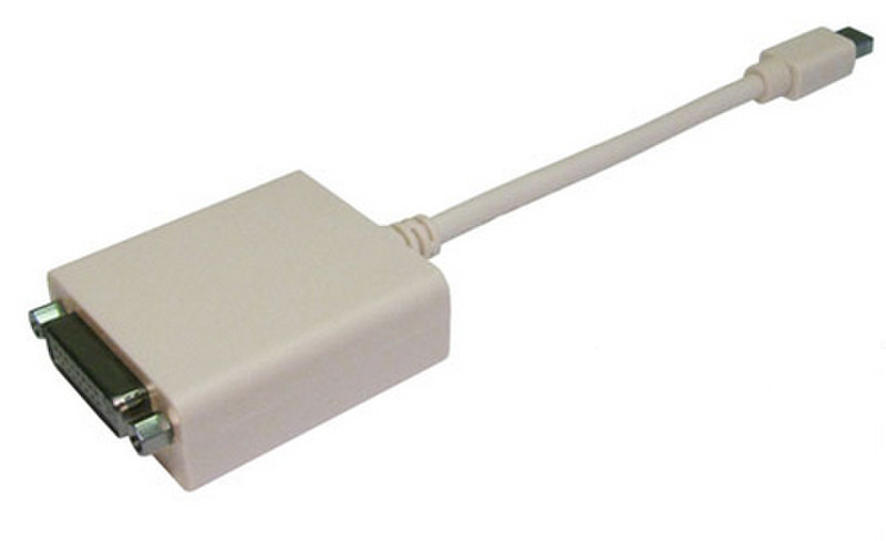 Professional Cable MDPDVI 0.15m Mini DisplayPort DVI Weiß Videokabel-Adapter