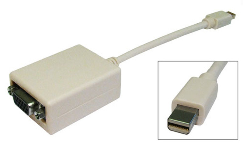 Professional Cable MDPVGA 0.15м Mini DisplayPort VGA (D-Sub) Белый адаптер для видео кабеля