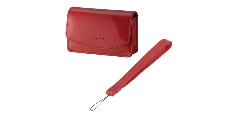 Olympus Fashionable Leather-Like Camera pouch Red