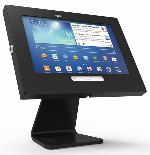 Maclocks Galaxy Tab3 10.1 Enclosure 360 All In One Kiosk Tablet Multimedia stand Black