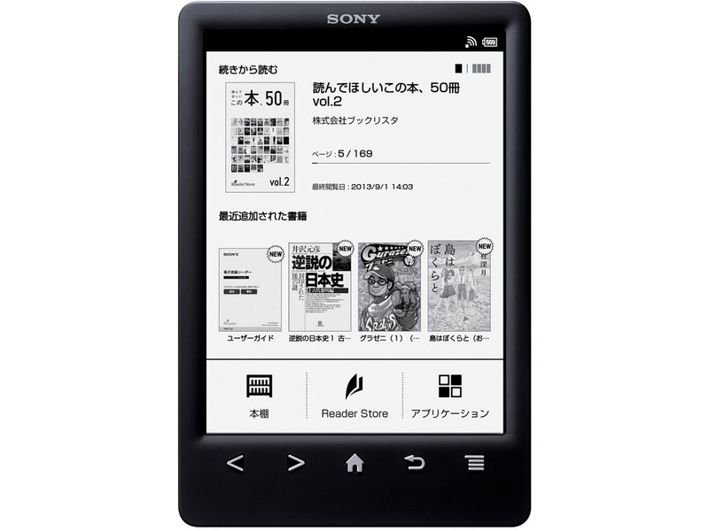 Sony PRS-T3S 6Zoll Touchscreen 2GB WLAN Schwarz eBook-Reader