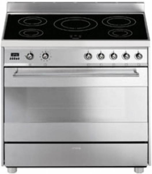 Smeg C9IMX-2 Freistehend Induktionskochfeld Edelstahl Küchenherd