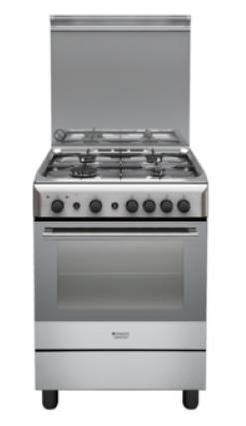Hotpoint H6GG1F (X) IT Freestanding Gas hob Silver cooker