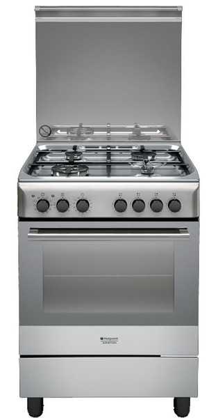 Hotpoint H6TMH2AF (X) IT Freistehend Gas hob A Edelstahl Küchenherd