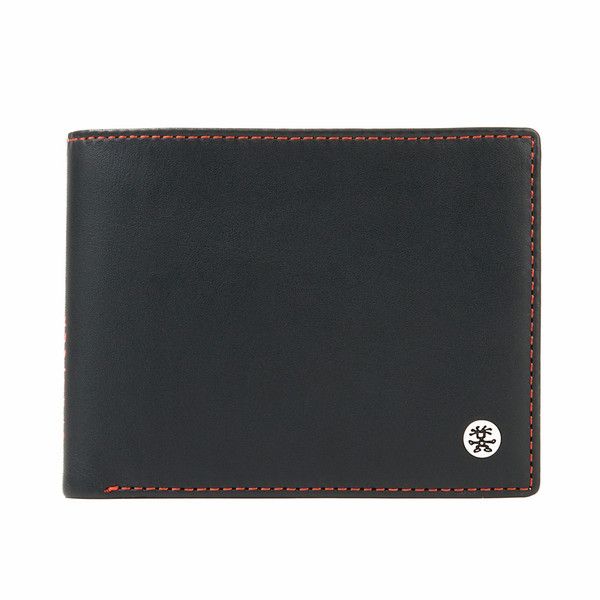 Crumpler Big Trust Male Leather,Nylon Black,Orange wallet