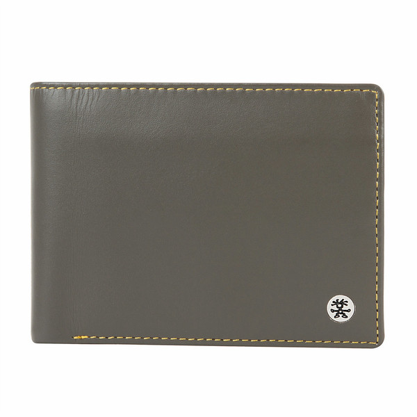 Crumpler Most Trust Male Leather,Nylon Grey,Yellow wallet