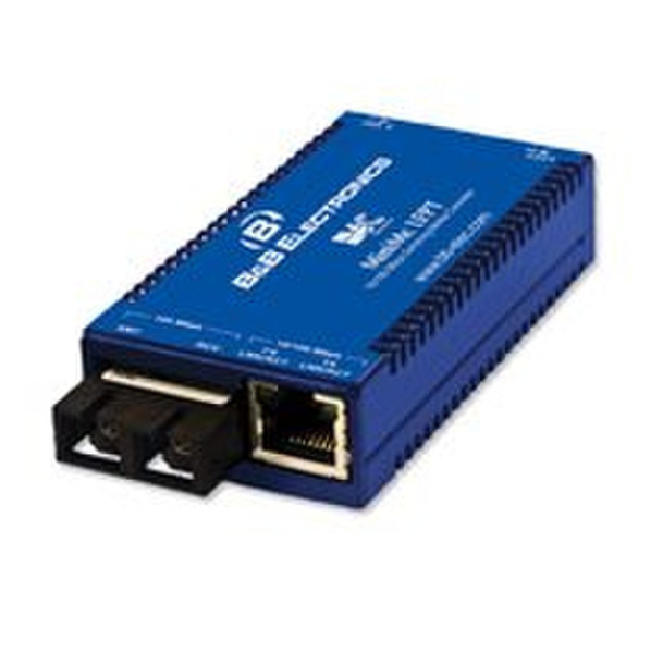 B&B Electronics 855-11619 100Mbit/s Blue network media converter