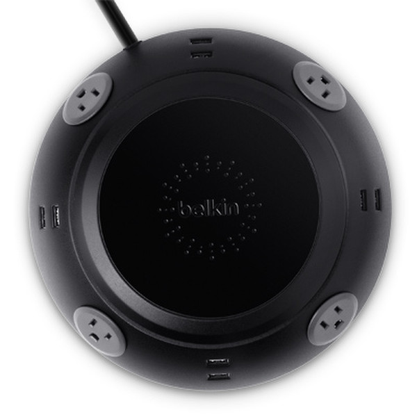 Belkin B2E025-06-BLK 4AC-Ausgänge Schwarz Spannungsschutz