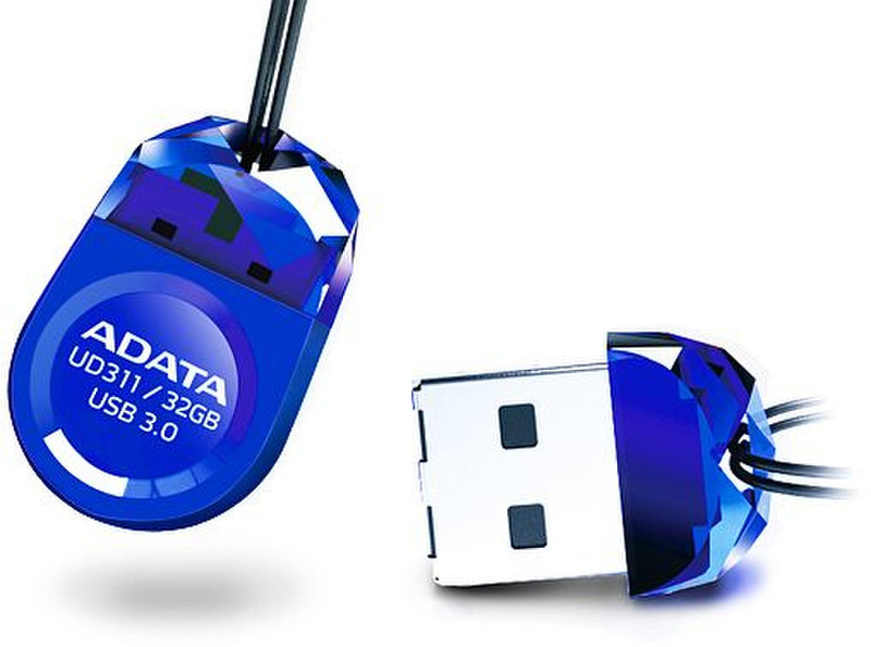 ADATA DashDrive Durable UD311 32ГБ USB 3.0 (3.1 Gen 1) Type-A Синий USB флеш накопитель