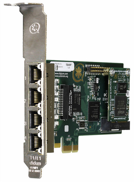 Digium 1TE435F Eingebaut Ethernet Netzwerkkarte