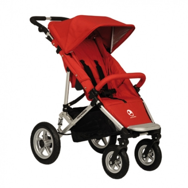 Easywalker QTROPLUS Traditional stroller 1seat(s) Black,Red,Stainless steel