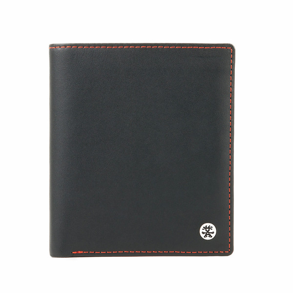 Crumpler Deep Trust Male Leather,Nylon Black,Orange wallet