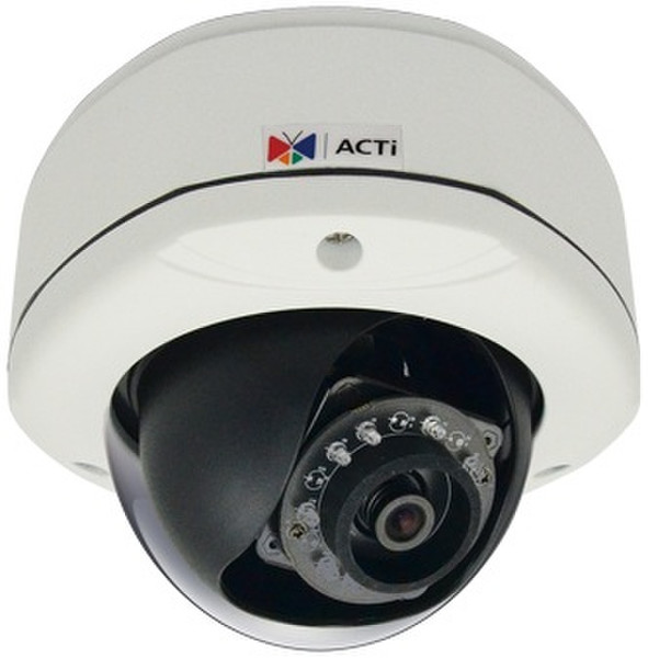 ACTi D72 IP security camera Вне помещения Dome Белый камера видеонаблюдения