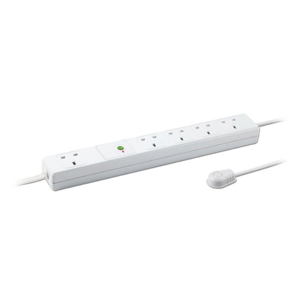 Lindy 73118 5AC outlet(s) 220-240V 1.5m White surge protector