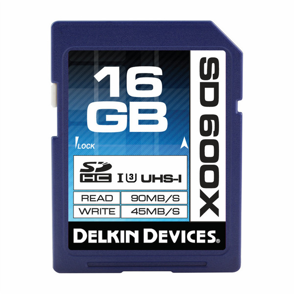 Delkin 16GB UHS-I SDHC 16GB SDHC UHS Speicherkarte
