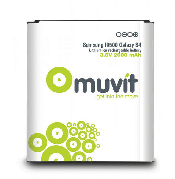 Muvit MUBAT0016 Lithium-Ion 2600mAh 3.8V rechargeable battery