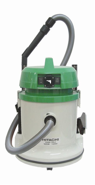 Hitachi WDE1200 Drum vacuum cleaner 24L 1200W Green,White