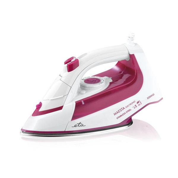 Eta 128790000 Dry & Steam iron 2200Вт Розовый, Белый утюг