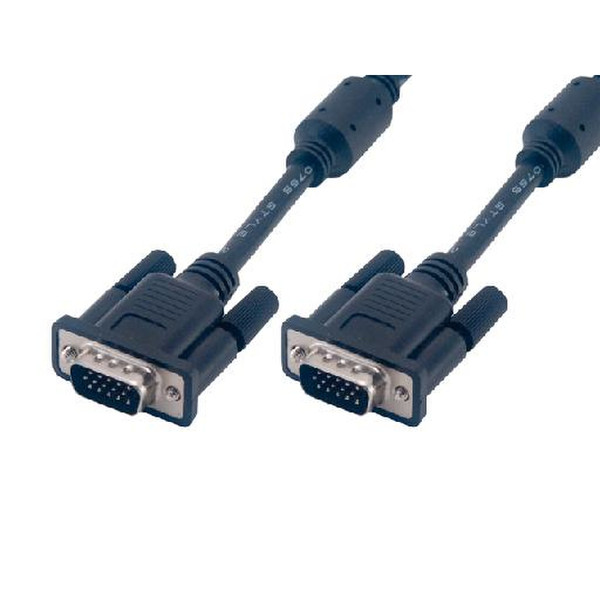 MCL SVGA HD15 50 m 50м VGA (D-Sub) VGA (D-Sub) Черный VGA кабель