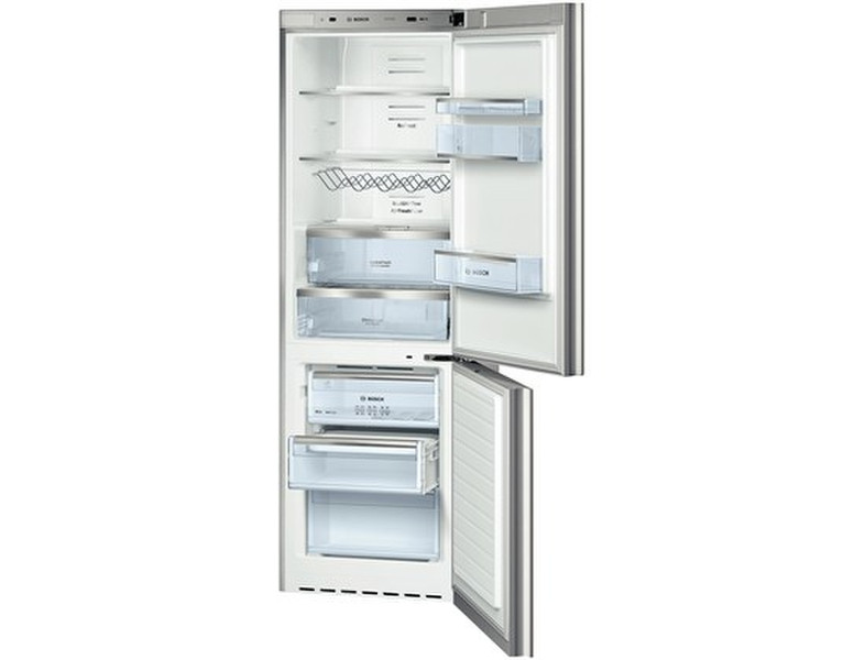 Bosch KGN36SQ31 freestanding 219L 66L A++ Metallic fridge-freezer