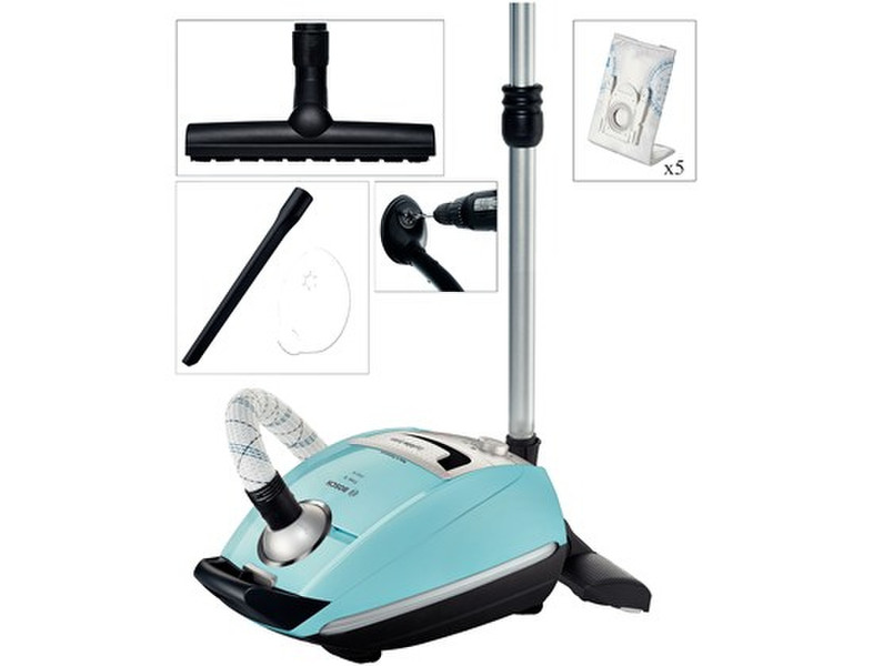 Bosch BSGL52255 Drum vacuum 4.5L 2200W Black,Blue vacuum