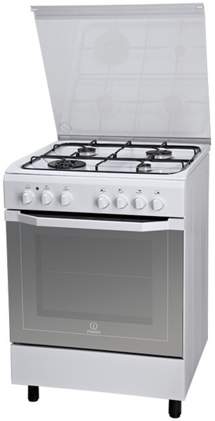 Indesit I6TMH2AF(W)/I Freestanding Gas hob A White cooker