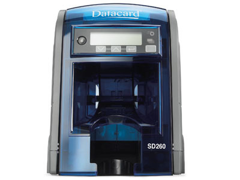 DataCard SD260 Dye-sublimation/Resin Thermal transfer Цвет 300 x 300dpi Синий, Серый принтер пластиковых карт