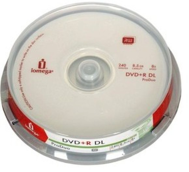 Iomega DVD+R DL 8X 8.5GB 8.5GB DVD+R DL 10pc(s)