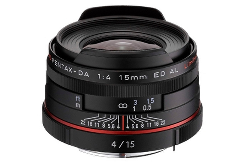 Pentax HD DA 15mm F4 ED AL Limited SLR Wide lens Черный