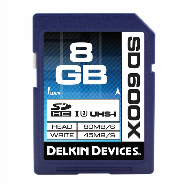 Delkin 8GB UHS-I SDHC 8ГБ SDHC UHS карта памяти