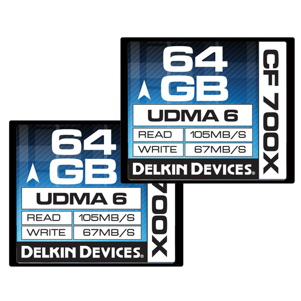 Delkin 64GB CF 700X UDMA 6 64GB Kompaktflash Speicherkarte