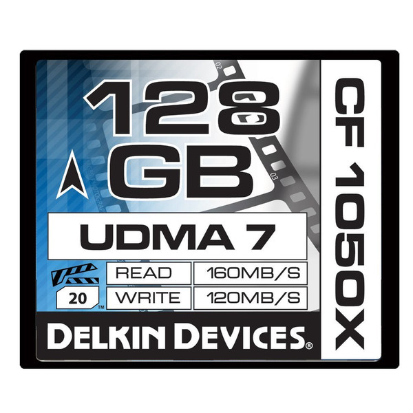 Delkin 128GB CF 1050X UDMA 7 128GB CompactFlash memory card