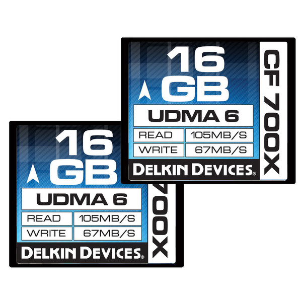 Delkin 16GB CF 700X UDMA 6 16GB Kompaktflash Speicherkarte