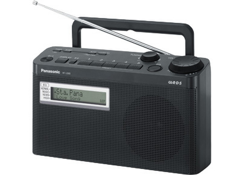 Panasonic RF-U300 EG-K Tragbar Digital Schwarz Radio