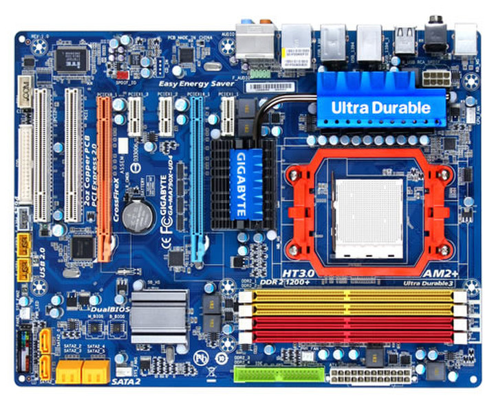 Gigabyte GA-MA790X-UD4 AMD 790X Buchse AM2 ATX Motherboard