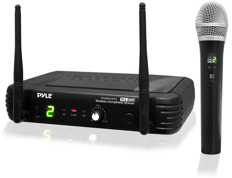 Pyle PDWM1902 Stage/performance microphone Беспроводной Черный микрофон
