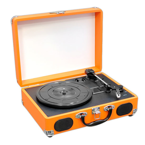 Pyle PVTT2UOR Belt-drive audio turntable Orange Plattenspieler