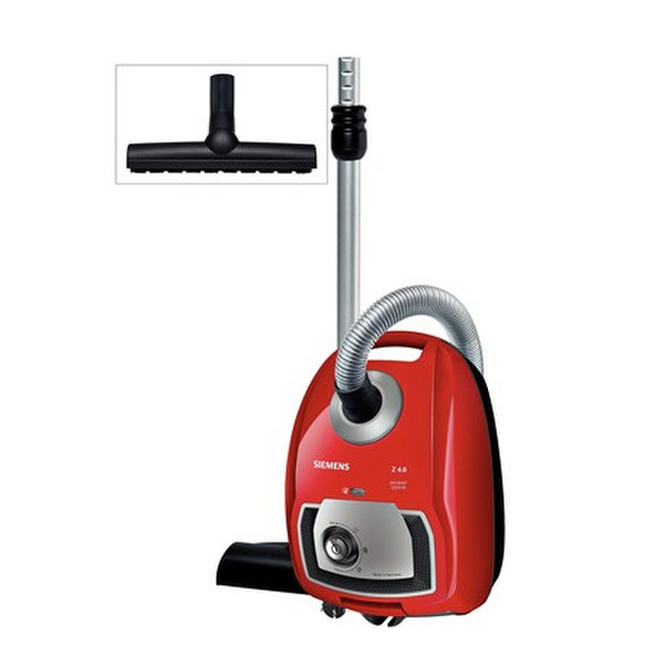 Siemens VSZ4G2222 Cylinder vacuum cleaner 4L 2200W Red,Silver vacuum