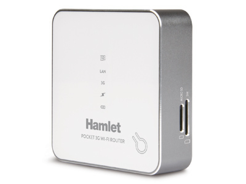 Hamlet HR150B3G Silber, Weiß 3G WLAN-Router